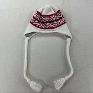 Columbia Convert Women Flap Cap Snow Beanie One Size White Red Black